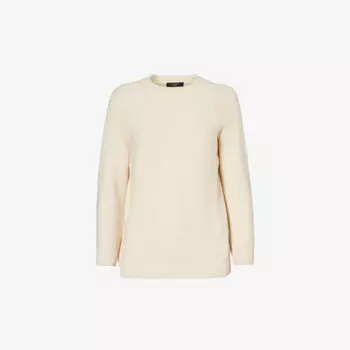 Джемпер Linz в полоску из хлопка Weekend Max Mara, слоновая кость