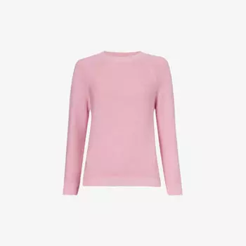 Джемпер Linz в полоску из хлопка Weekend Max Mara, розовый