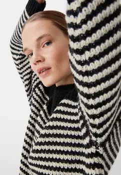 Джемпер LOGO-APPLIKATION comma casual identity, черный