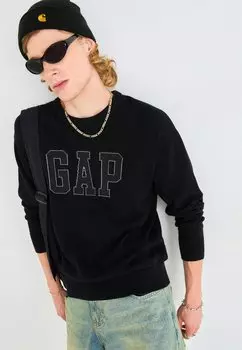 Джемпер LOGO INTARSIA CREW GAP, черный