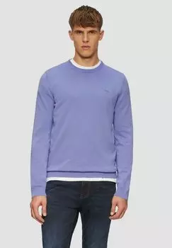 Джемпер LOGO-STICKEREI s.Oliver, фиолетовый