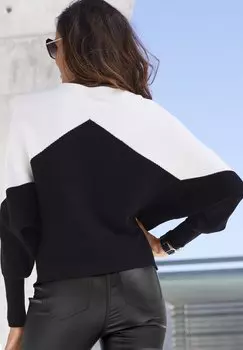 Джемпер LS PULLOVER RUN LASCANA, белый