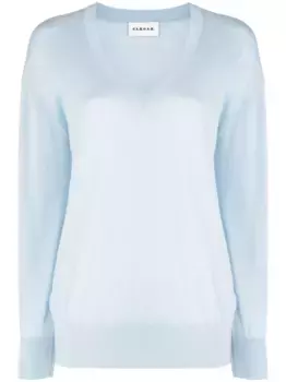 Джемпер Maglia тонкой вязки с V-образным вырезом P.A.R.O.S.H., синий