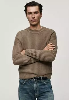 Джемпер Mango, коричневый