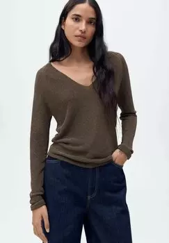 Джемпер Mango, коричневый