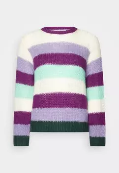 Джемпер Marc O'Polo Longsleeve, Round-Neck, Stripe, мульти/весенняя сосна
