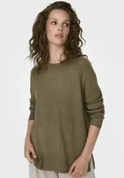 Джемпер MARCO O-NECK SPLIT NOOS JDY, зеленый