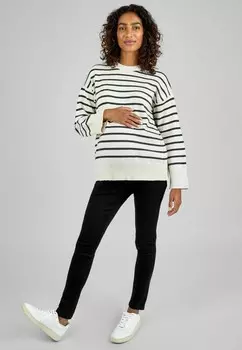 Джемпер MATERNITY NURSING STRIPE SIDE BUTTONED JoJo Maman Bb, бежевый