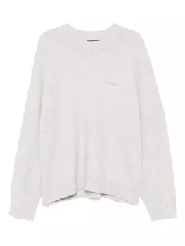 Джемпер меланжевой вязки Represent, серый