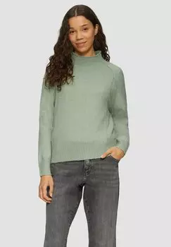 Джемпер MELIERTER MIT STEHKRAGEN s.Oliver, зеленый