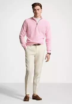 Джемпер MESH-KNIT COTTON QUARTER-ZIP JUMPER Ralph Lauren, розовый