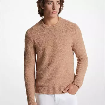 Джемпер Michael Kors Organic Cotton Boucl, светло-коричневый