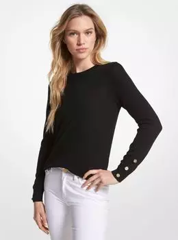 Джемпер Michael Michael Kors Merino Wool Blend, черный