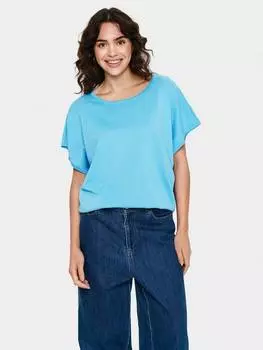 Джемпер mila с коротким рукавом Saint Tropez, цвет Ethereal Blue