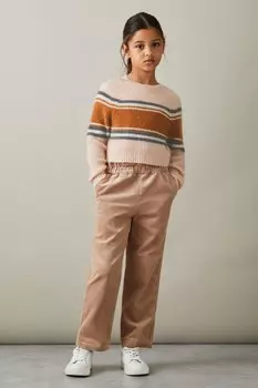 Джемпер Miri в полоску с цветными блоками Reiss, розовый