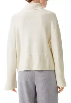 Джемпер MIT BREITER BLENDE comma, кремовый