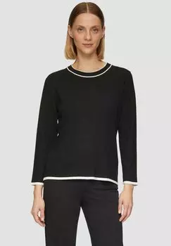 Джемпер MIT FARBLICH KONTRASTIERTER s.Oliver BLACK LABEL, черный