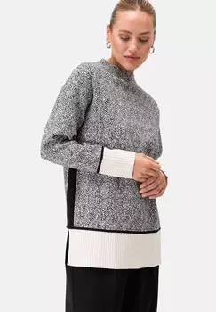 Джемпер MIT FISCHGRTENMUSTER zero, черный