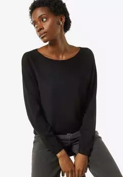 Джемпер MIT GLITZER comma, черный