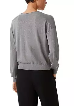 Джемпер MIT GLITZER comma, цвет Mottled Light Grey