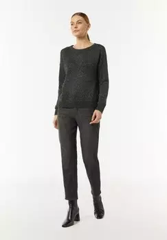 Джемпер MIT GLITZERGARN comma casual identity, черный