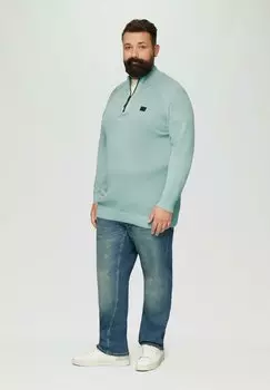 Джемпер MIT HOCHGESCHLOSSENEM KRAGEN s.Oliver, зеленый