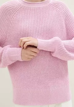 Джемпер MIT LEICHTEN BALLONRMELN TOM TAILOR DENIM, розовый