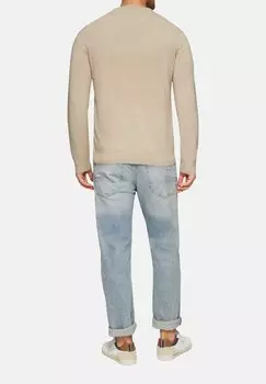 Джемпер MIT LOGO-STICKEREI s.Oliver, бежевый