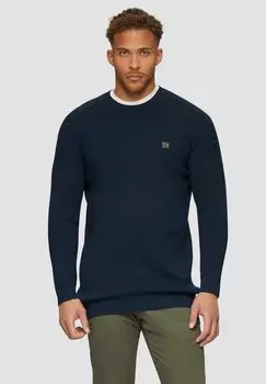 Джемпер MIT NAHTDETAILS UND LOGO s.Oliver, темно-синий