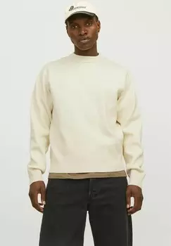 Джемпер MIT RUNDHALS EINFARBIG Jack & Jones, бежевый