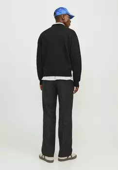 Джемпер MIT RUNDHALS EINFARBIG Jack & Jones, черный