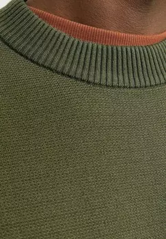 Джемпер MIT RUNDHALS EINFARBIG Jack & Jones, хаки