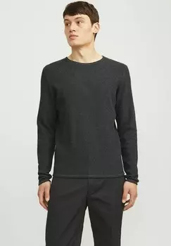 Джемпер MIT RUNDHALS Jack & Jones, цвет Mottled Dark Grey