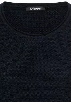 Джемпер MIT RUNDHALSAUSSCHNITT Olsen, темно-синий