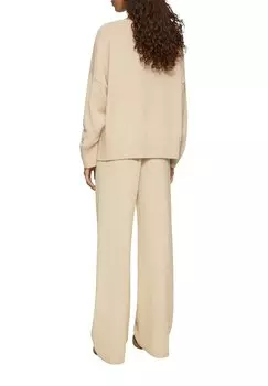 Джемпер MIT SEITLICH GESCHLITZTEM SAUM QS, бежевый