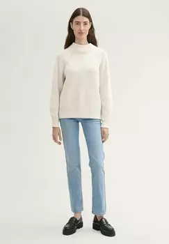 Джемпер MIT STEHKRAGEN TOM TAILOR, бежевый