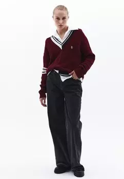 Джемпер MIT STREIFEN DETAIL OXXO, темно-красный