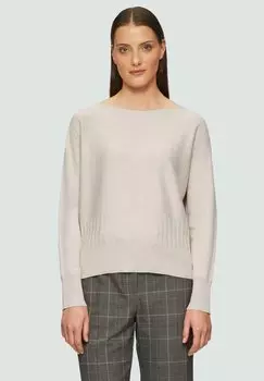 Джемпер MIT STRUKTURMUSTER AM SAUM s.Oliver BLACK LABEL, бежевый
