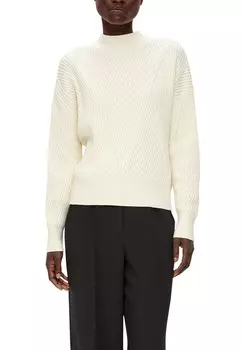 Джемпер MIT STRUKTURMUSTER s.Oliver BLACK LABEL, кремовый