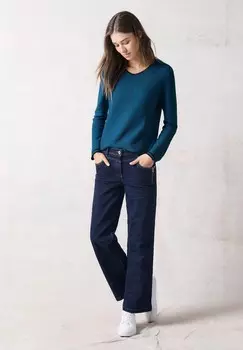 Джемпер MIT STRUKTURSTREIFEN Cecil, синий