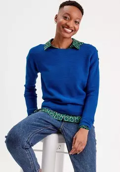 Джемпер MIT U-BOOT-AUSSCHNITT Cache Cache, синий