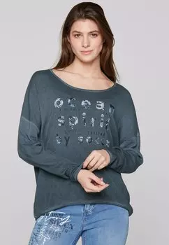 Джемпер MIT USED-OPTIK UND ARTWORK Soccx, темно-синий