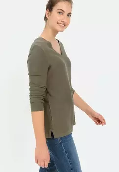 Джемпер MIT V-AUSSCHNITT camel active, оливковый