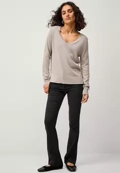 Джемпер MIT V-AUSSCHNITT Ellos Collection, цвет Mottled Beige