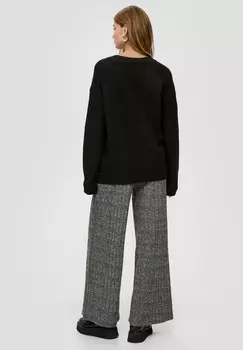 Джемпер MIT V-AUSSCHNITT QS, черный