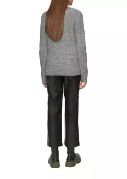 Джемпер MIT V NECK s.Oliver, темно-серый