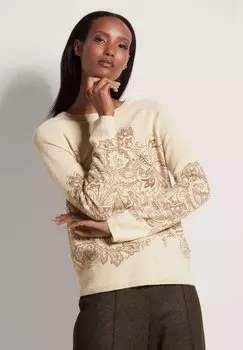 Джемпер MIT WERTVOLLEM DRUCK MADELEINE, серо-коричневый