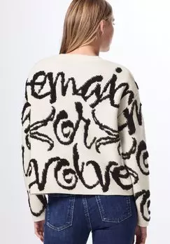 Джемпер MIT WORDING Street One Studio, бежевый