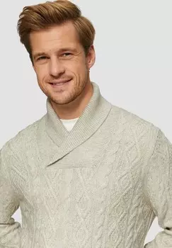 Джемпер MIT ZOPFMUSTER s.Oliver, песочный