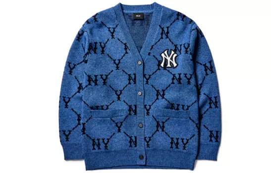 Джемпер Mlb Old Flower унисекс синего цвета